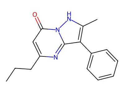 2-Methyl-3-phenyl-5-propylpyrazolo[1,5-a]pyrimidin-7-ol structure