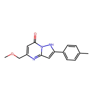 5-Methoxymethyl-2-p-tolyl-4H-pyrazolo[1,5-a]pyrimidin-7-one structure