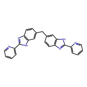 bis(2-(pyridin-2-yl)-1H-benzo[d]imidazol-5-yl)methane structure