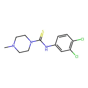 N-(3,4-dichlorophenyl)-4-methylpiperazine-1-carbothioamide structure