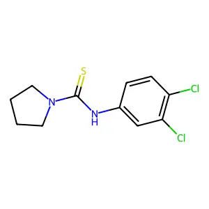 N-(3,4-dichlorophenyl)pyrrolidine-1-carbothioamide structure