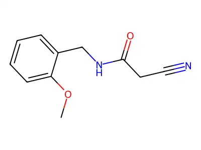 2-cyano-N-[(2-methoxyphenyl)methyl]acetamide structure