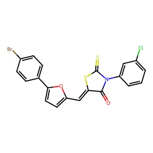 C20H11BrClNO2S2 structure