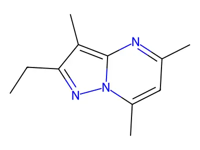 2-Ethyl-3,5,7-trimethylpyrazolo[1,5-a]pyrimidine structure
