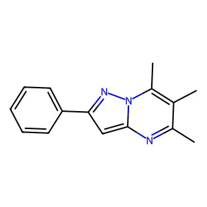 5,6,7-Trimethyl-2-phenylpyrazolo[1,5-a]pyrimidine structure