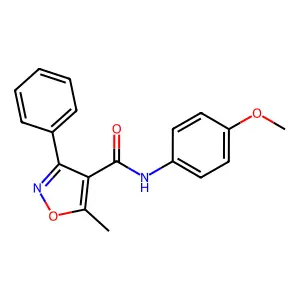 N-(4-methoxyphenyl)-5-methyl-3-phenyl-1,2-oxazole-4-carboxamide structure