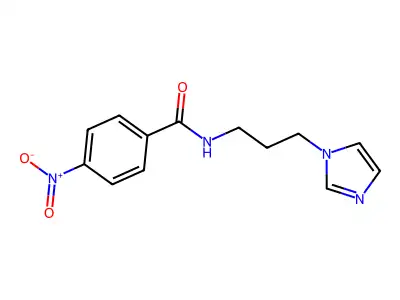 N-[3-(1H-imidazol-1-yl)propyl]-4-nitrobenzamide structure