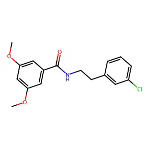 N-[2-(3-氯苯基)乙基]-3,5-二甲氧基苯甲酰胺 structure
