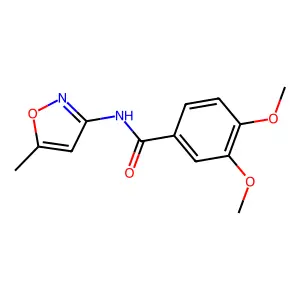 3,4-dimethoxy-N-(5-methyl-1,2-oxazol-3-yl)benzamide structure