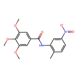 3,4,5-trimethoxy-N-(2-methyl-5-nitrophenyl)benzamide structure