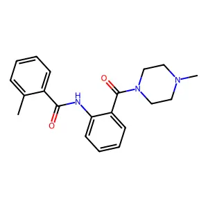 2-methyl-N-{2-[(4-methyl-1-piperazinyl)carbonyl]phenyl}benzamide structure