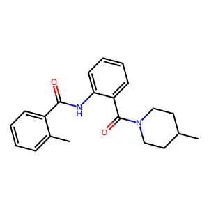 2-methyl-N-[2-(4-methylpiperidine-1-carbonyl)phenyl]benzamide structure