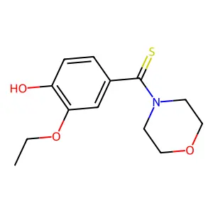 2-Ethoxy-4-(4-morpholinylcarbothioyl)phenol structure