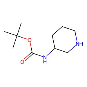 tert-butyl N-[(3S)-piperidin-3-yl]carbamate structure
