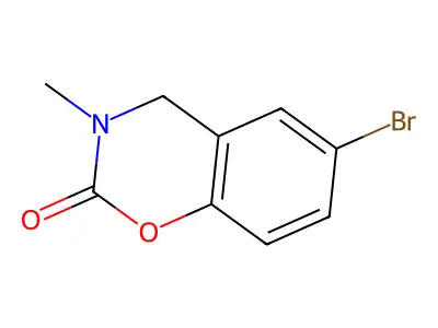 6-bromo-3-methyl-3,4-dihydro-2H-benzo[e][1,3]oxazin-2-one structure