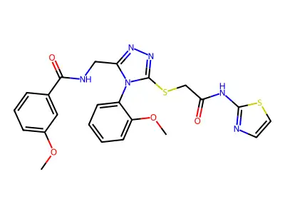 3-methoxy-N-((4-(2-methoxyphenyl)-5-((2-oxo-2-(thi structure