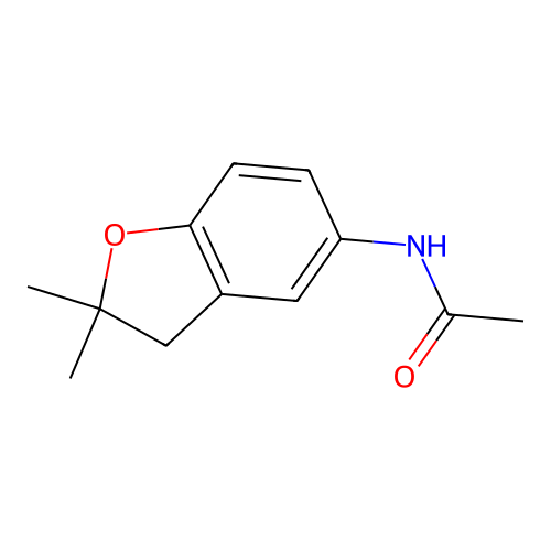 5-Acetamido-2,2-dinethyl-2,3-dihydrobenzofuran structure