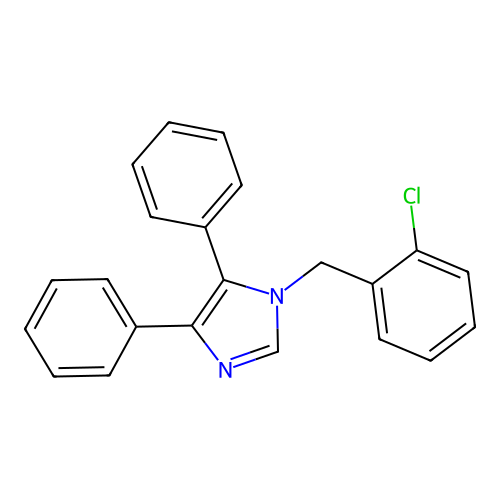 1-(2-chlorobenzyl)-4,5-diphenyl-1H-imidazole structure