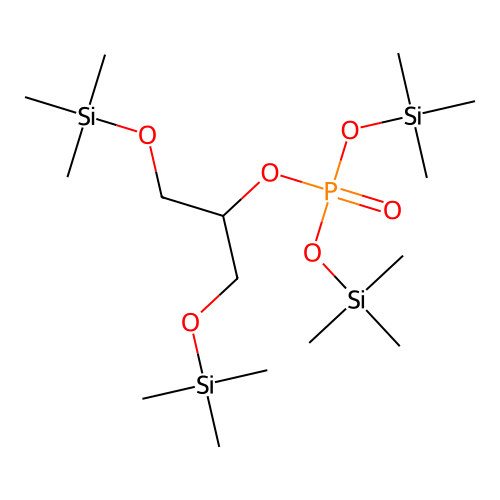 2-Phosphoglyceric acid, tetrakis-TMS structure