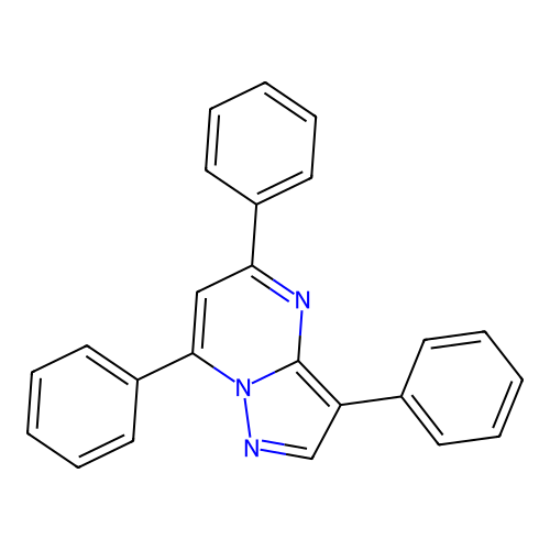 3,5,7-Triphenylpyrazolo[1,5-a]pyrimidine structure