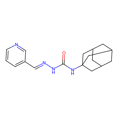 1-(1-Adamantyl)-3-[(E)-pyridin-3-ylmethylideneamino]urea structure