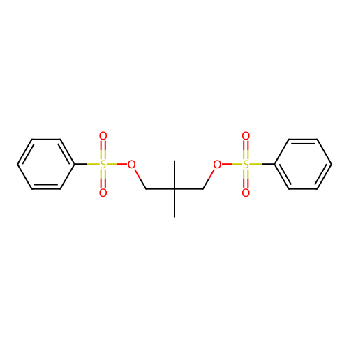 2,2-Dimethyl-3-[(phenylsulfonyl)oxy]propyl benzenesulfonate structure
