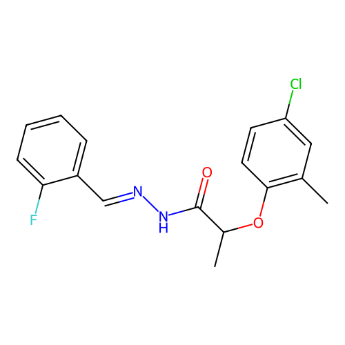 C17H16ClFN2O2 structure