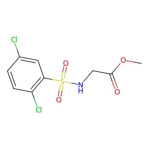 Methyl 2-[(2,5-dichlorophenyl)sulfonylamino]acetate structure
