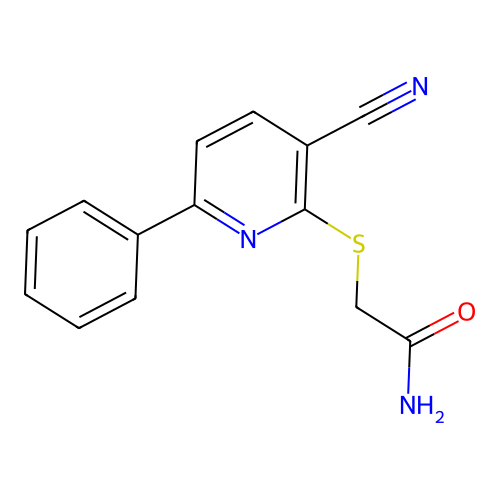 2-[(3-Cyano-6-phenylpyridin-2-yl)sulfanyl]acetamide structure