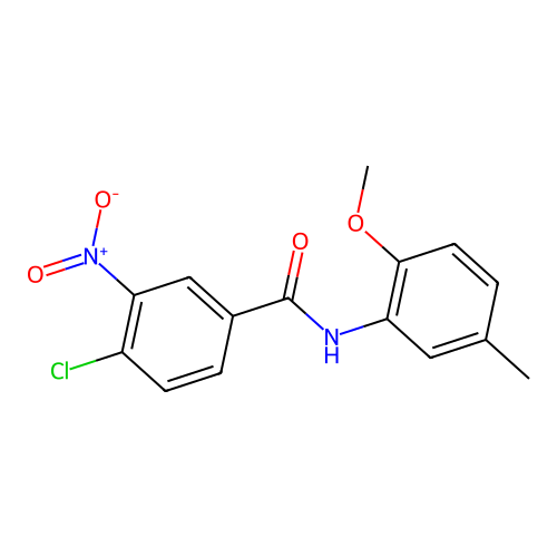 4-Chloro-N-(2-methoxy-5-methylphenyl)-3-nitrobenzamide structure