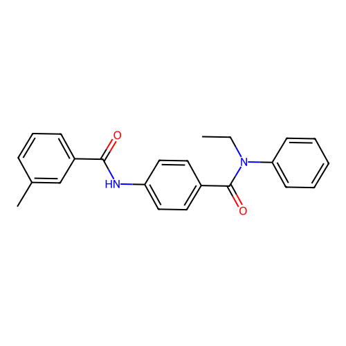 N-[4-[ethyl(phenyl)carbamoyl]phenyl]-3-methylbenzamide structure