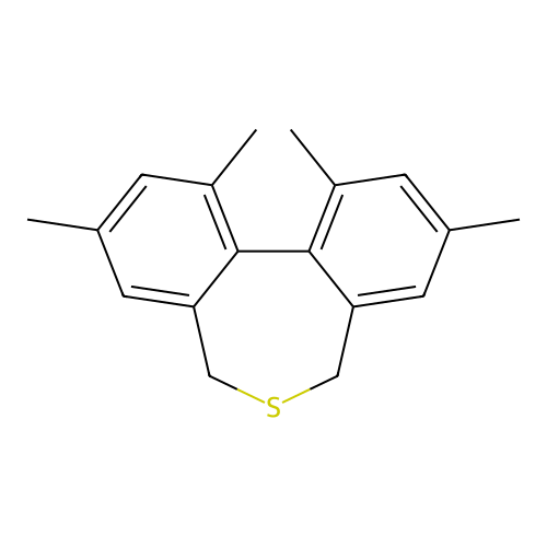 1,3,9,11-Tetramethyl-5,7-dihydrodibenzo[c,e]thiepine structure