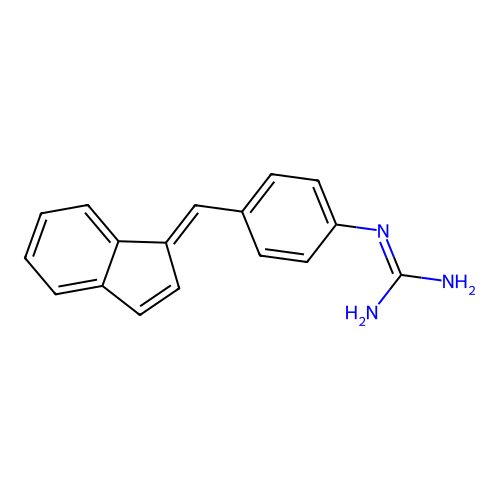 Indene, 1-(4-guanylaminobenzylidene) structure