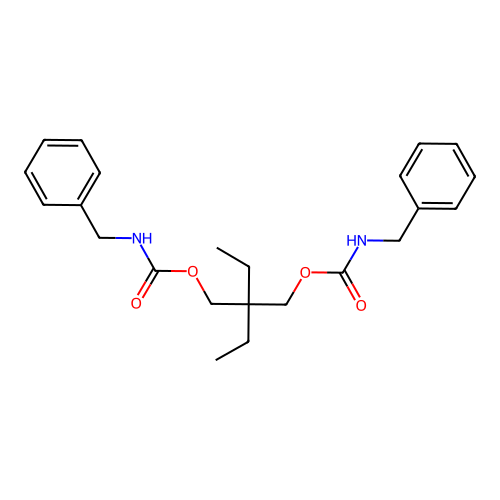 Carbamic acid, benzyl-, 2,2-diethyltrimethylene ester structure