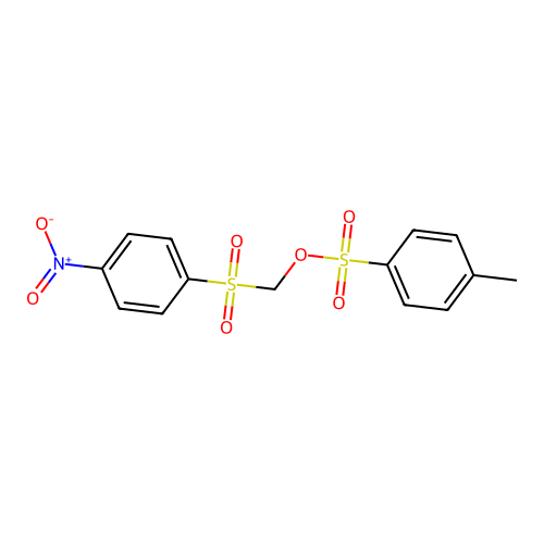 Methanol, [(4-nitrophenyl)sulfonyl]-, 4-methylbenzenesulfonate structure