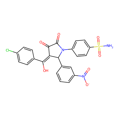 C23H16ClN3O7S structure
