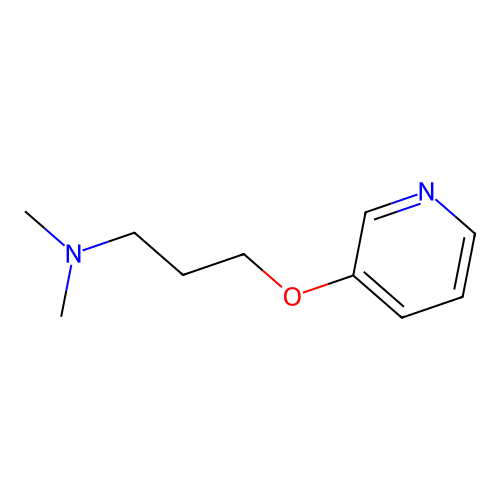 Dimethyl(3-(3-pyridyloxy)propyl)amine structure