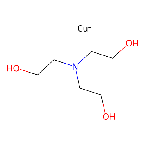 Copper triethanolamine structure