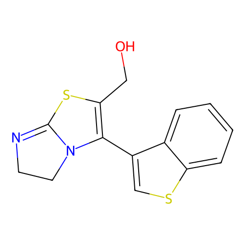 [3-(1-Benzothiophen-3-yl)-5,6-dihydroimidazo[2,1-b][1,3]thiazol-2-yl]methanol structure
