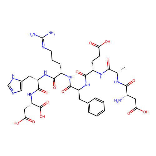 Human beta-amyloid protein 42 (1-7) structure