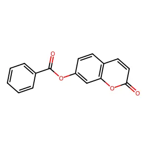 2-oxo-2H-chromen-7-yl benzoate structure