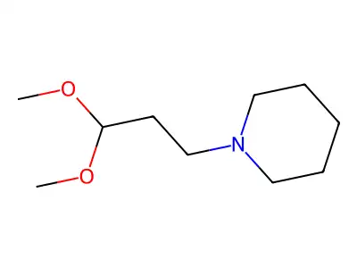 1-Piperidinepropionaldehyde dimethyl acetal structure