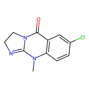 7-Chloro-10-methyl-2,3,5,10-tetrahydroimidazo[2,1-b]quinazolin-5-one structure