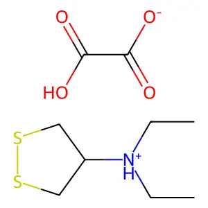 1,2-Dithiolan-4-amine, N,N-diethyl-, oxalate (1:1) structure