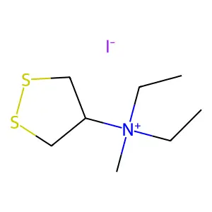 N,N-Diethyl-N-methyl-1,2-dithiolan-4-aminium iodide structure