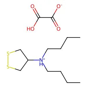 1,2-Dithiolan-4-amine, N,N-dibutyl-, oxalate (1:1) structure