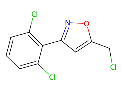 5-(Chloromethyl)-3-(2,6-dichlorophenyl)isoxazole structure