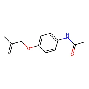 N-[4-(2-甲基丙-2-烯氧基)苯基]乙酰胺 structure