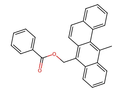 Benz(a)anthracene-7-methanol, 12-methyl-, benzoate structure