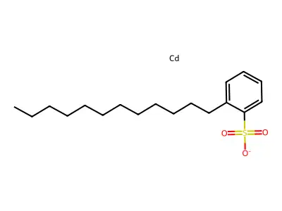 Cadmium dodecylbenzenesulphonate structure